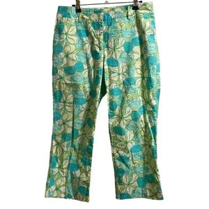 VTG Lilly Pulitzer Guava Crab Cake Capris Size 8